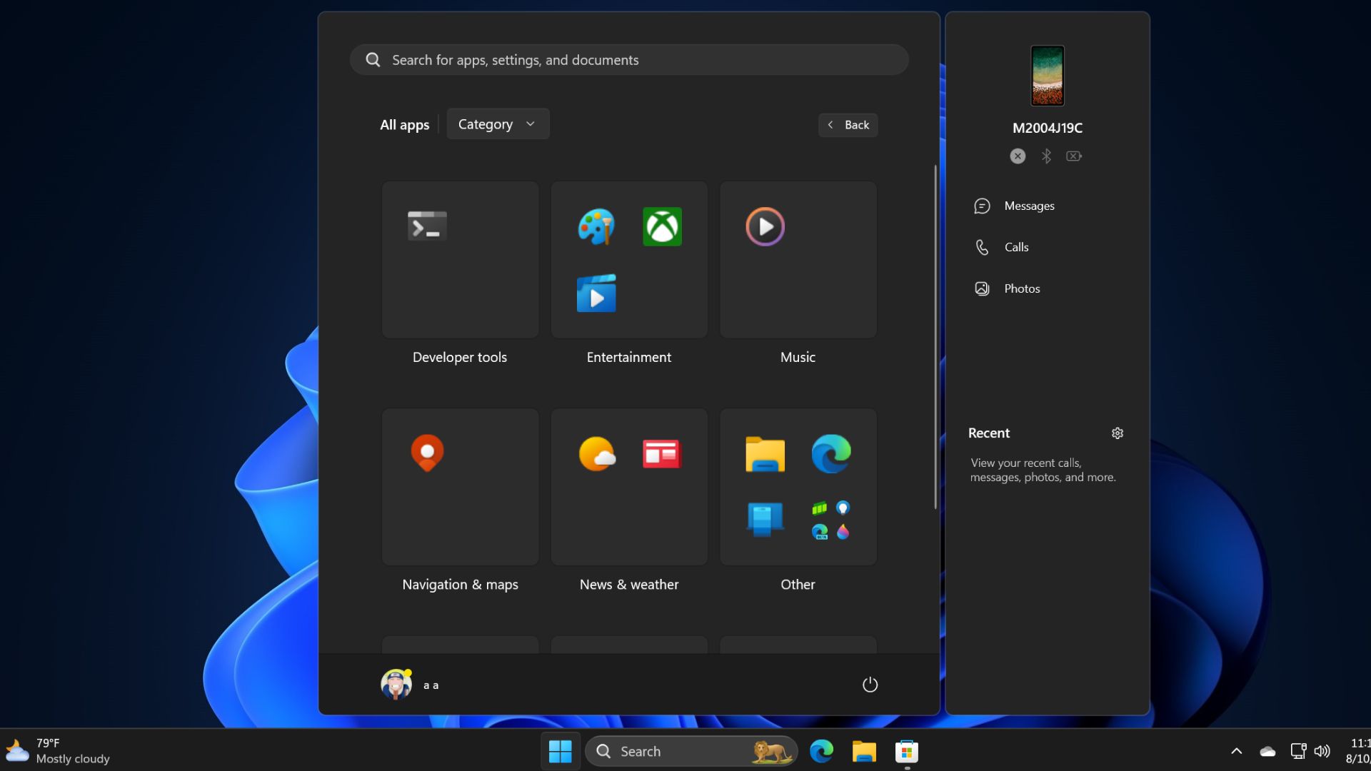 Windows 11's new Start menu design is a lot like live tiles